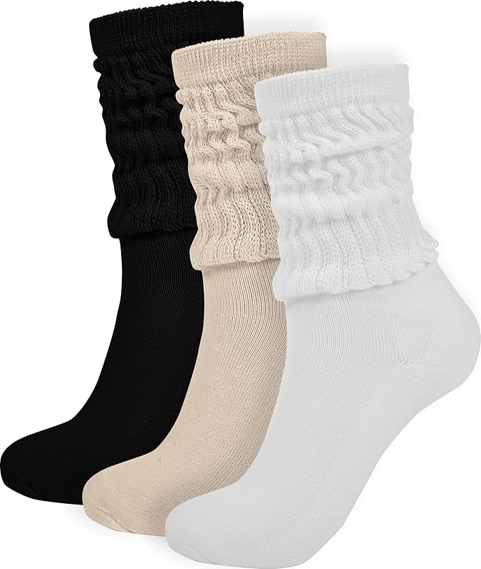<a href="https://amzn.to/4aUmOvm" data-type="link" data-id="https://amzn.to/4aUmOvm">Crew Slouch Socks Women - Retro Scrunch Short Sock - Soft Solid Ankle Socks - Gifts for Womens Size 5-11</a>
