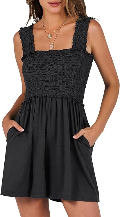 Caracilia Summer Smocked Rompers
