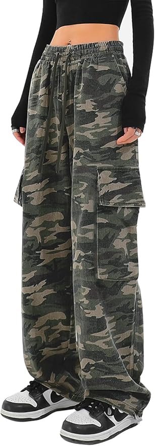 <a href="https://amzn.to/4eTQ0Fj">SESERAGI Cargo Pants Women Baggy Streetwear Y2K Drawstring Trousers Wide Leg Pants</a>